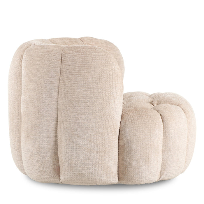 DÉJA Living - Draaifauteuil Beige Stof - 100x98x72cm - Trones