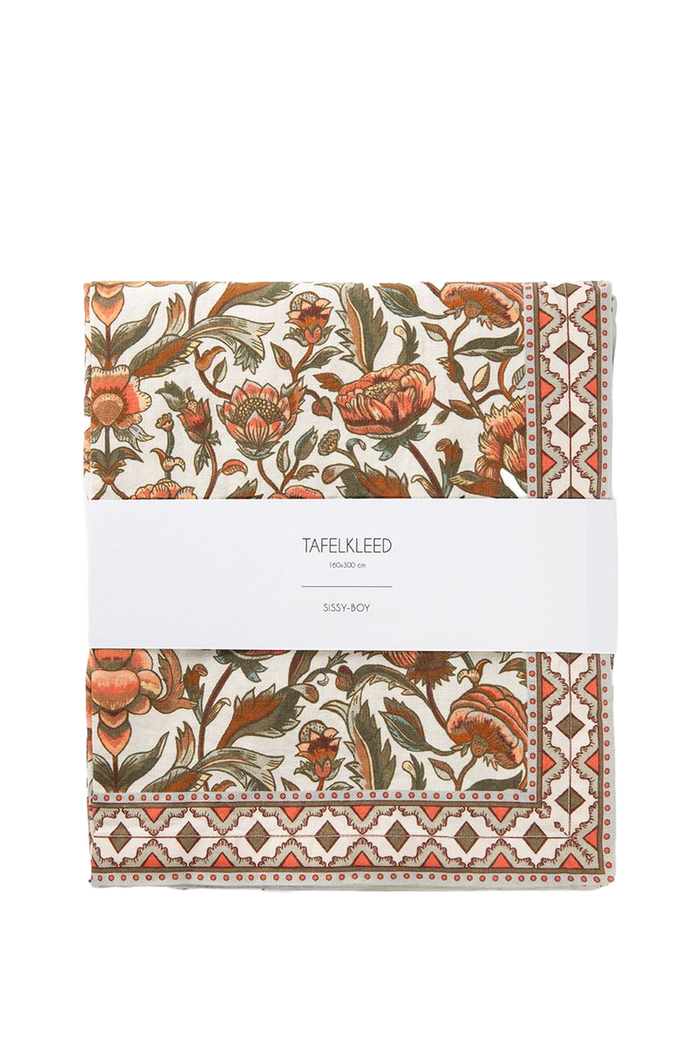Sissy-Boy Multicolour tafelkleed met bloemenprint (160x300 cm)