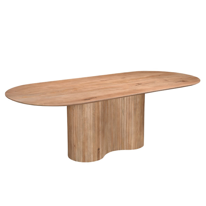 Giga Meubel - Eettafel Naturel Mangohout - 240x100x77cm - Ava