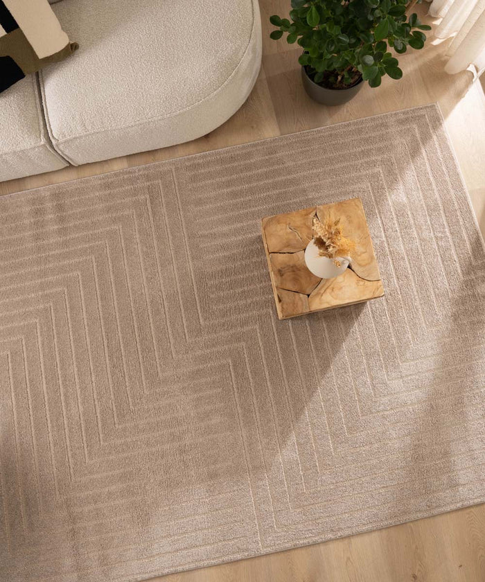 Nordic Weavers Scandinavisch vloerkleed - Contour Edge beige - 240x340