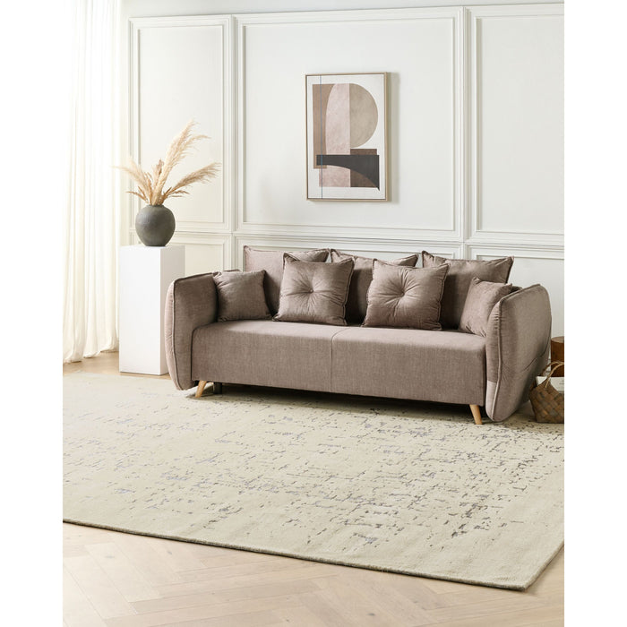 Beliani - NAKUS - Vloerkleed - Lichtbeige - 300 x 400 cm - Polyester