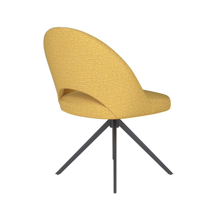 Giga Meubel - Eetkamerstoel Taupe - Metaal Zwart - Mick