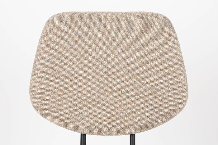 Giga Meubel - Eetkamerstoel Beige - Zithoogte 48cm - Zelo - Set van 2