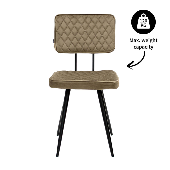 Kick eetkamerstoel Toby - Taupe