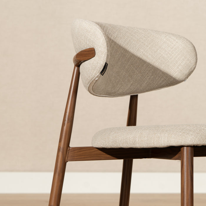 Bronx71 Eetkamerstoel Lara linnen taupe