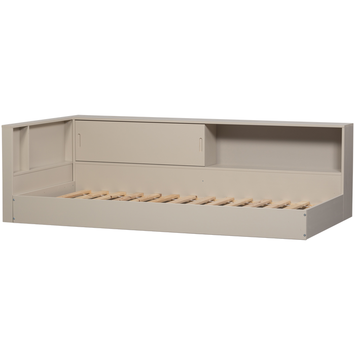 WOOOD Carter Hoekbed Links|Rechts - Grenenhout - Dust|Beige - 90x200