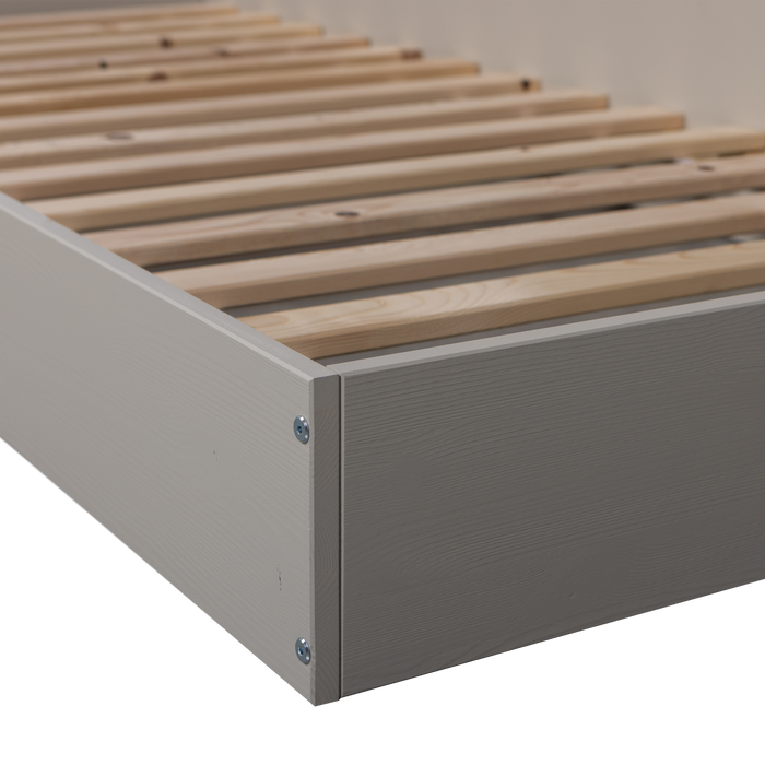 WOOOD Carter Hoekbed Links|Rechts - Grenenhout - Dust|Beige - 90x200