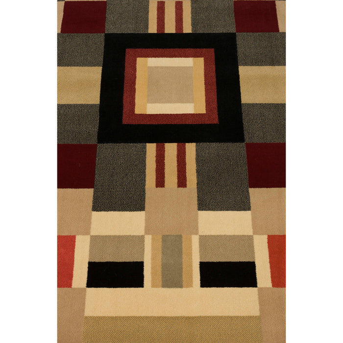 Bold Monkey Urban Maze Vloerkleed 160 x 160 cm - Meerkleurig