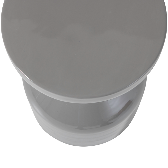 WOOOD Floyd Bijzettafel - Metaal - Lichtgrijs - 47x30x30