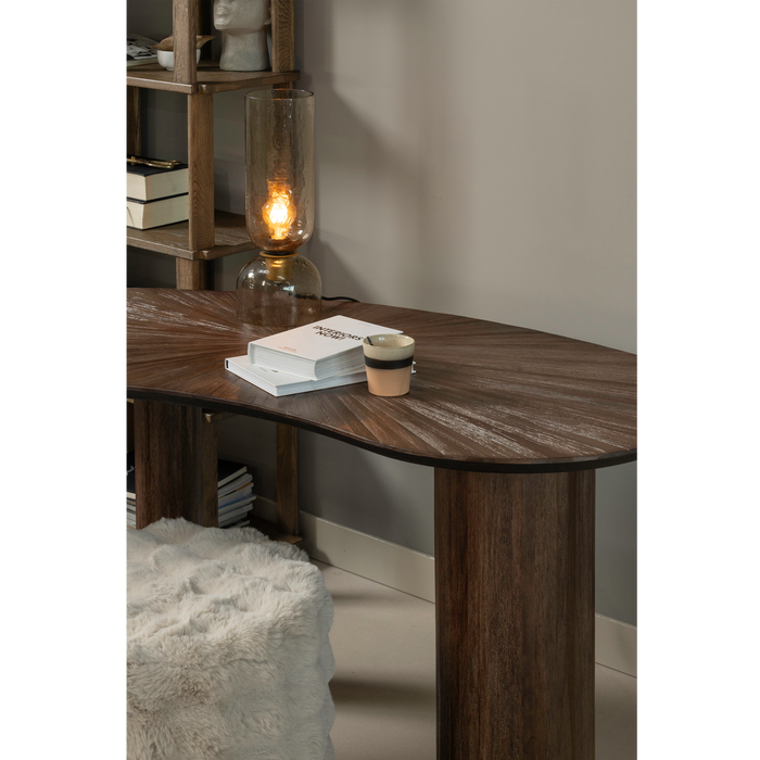 WOOOD Riss Boekenkast - Eikenhout - Naturel - 186x90x30