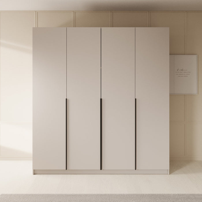 Meubella - Kledingkast Sabre - Beige - 200 cm