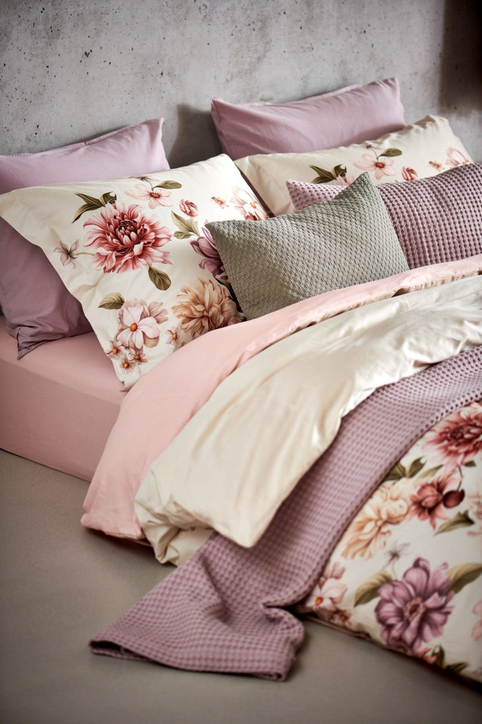 Harmony Dekbedovertrek Cream Tan | 140 x 200|220 cm | Ivoor | Beige