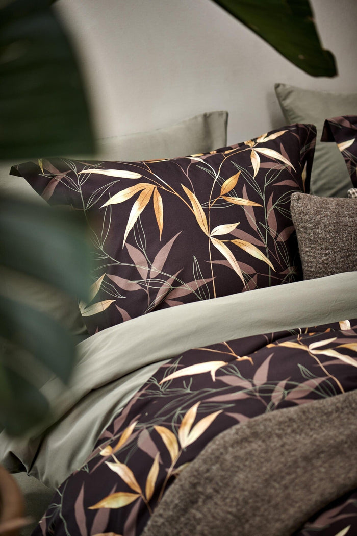 Zen Garden Dekbedovertrek Dark Chocolate | 140 x 200|220 cm | Bruin