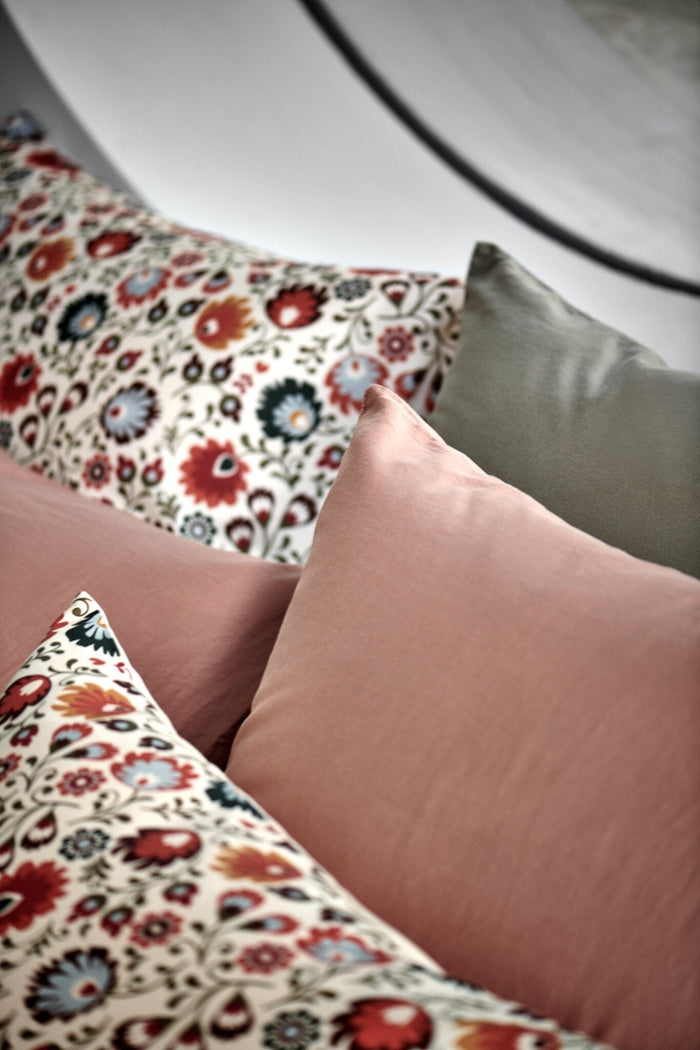 Pure 87 Dekbedovertrek Cream Tan | 200 x 200|220 cm | Beige | Rood