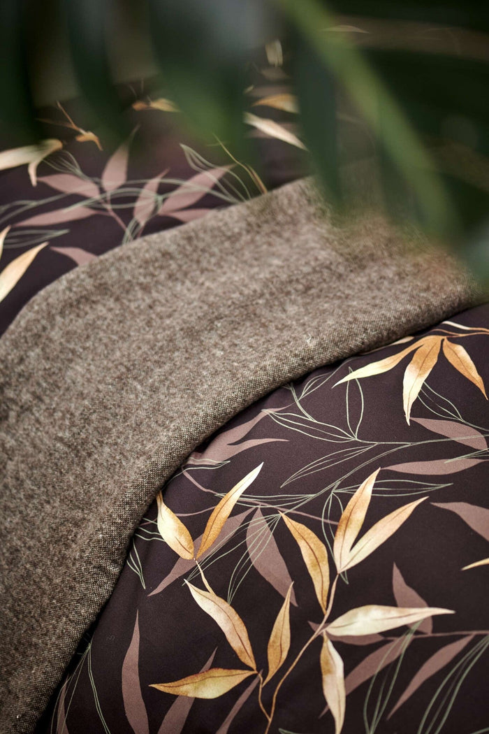 Zen Garden Dekbedovertrek Dark Chocolate | 140 x 200|220 cm | Bruin