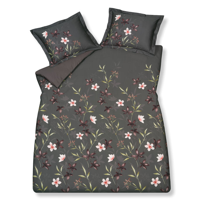 Mystery Dekbedovertrek | 200 x 200|220 cm | Zwart | Grijs