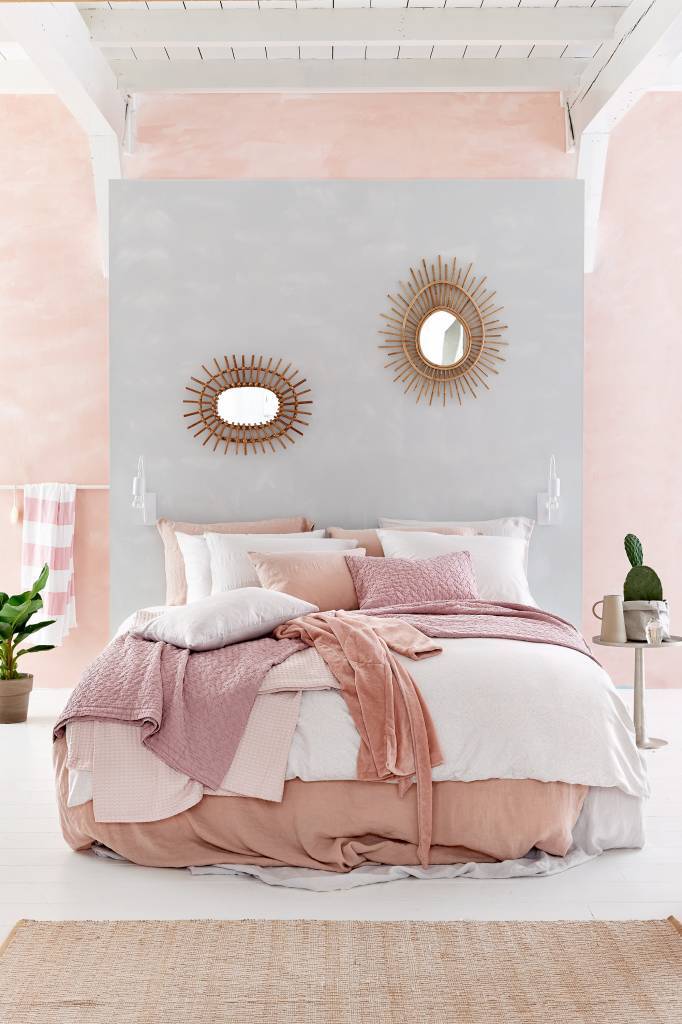 Dekbedovertrek Purity Sepia Pink | 140 x 200|220 cm | Roze