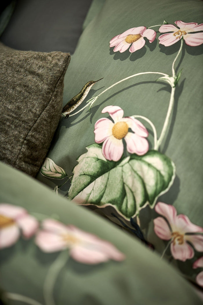 Starling Dekbedovertrek Smoke Green | 200 x 200|220 cm | Groen