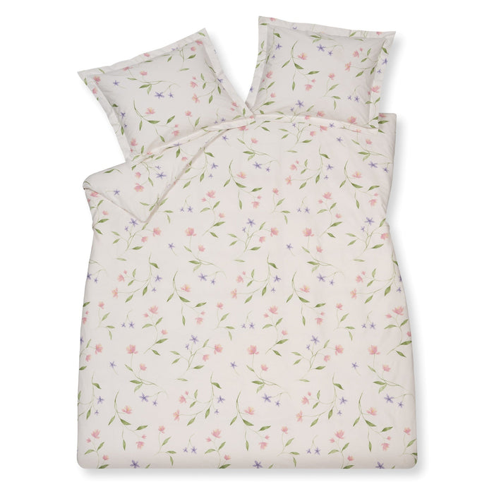 Soft Bloom Dekbedovertrek Off | 200 x 200|220 cm | Wit | Ivoor