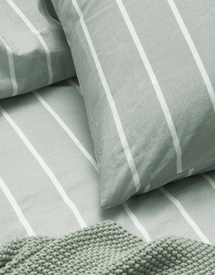 Marc O'Polo Dekbedovertrek Hennep Tencel Torsken - smoke green