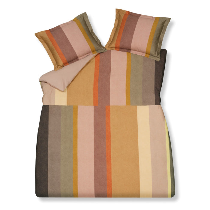 Reveal Dekbedovertrek | 240 x 200|220 cm | Bruin | Groen | Geel | Goud