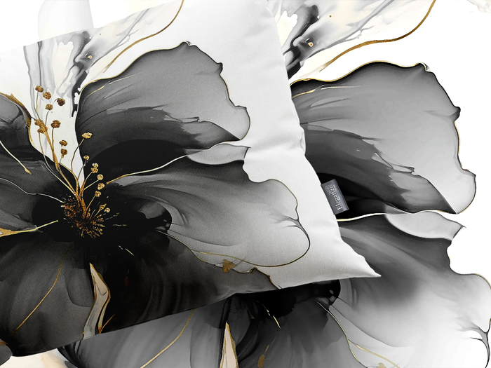 Eleganzzz Dekbedovertrek Micropercal Grande Fleur - grey