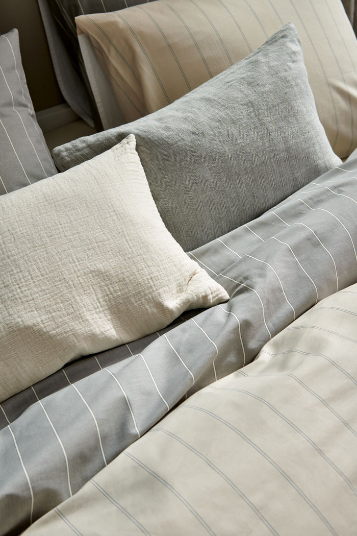 Dekbedovertrek Home Puglia Grey | 140 x 200|220 cm | Grijs | Katoen