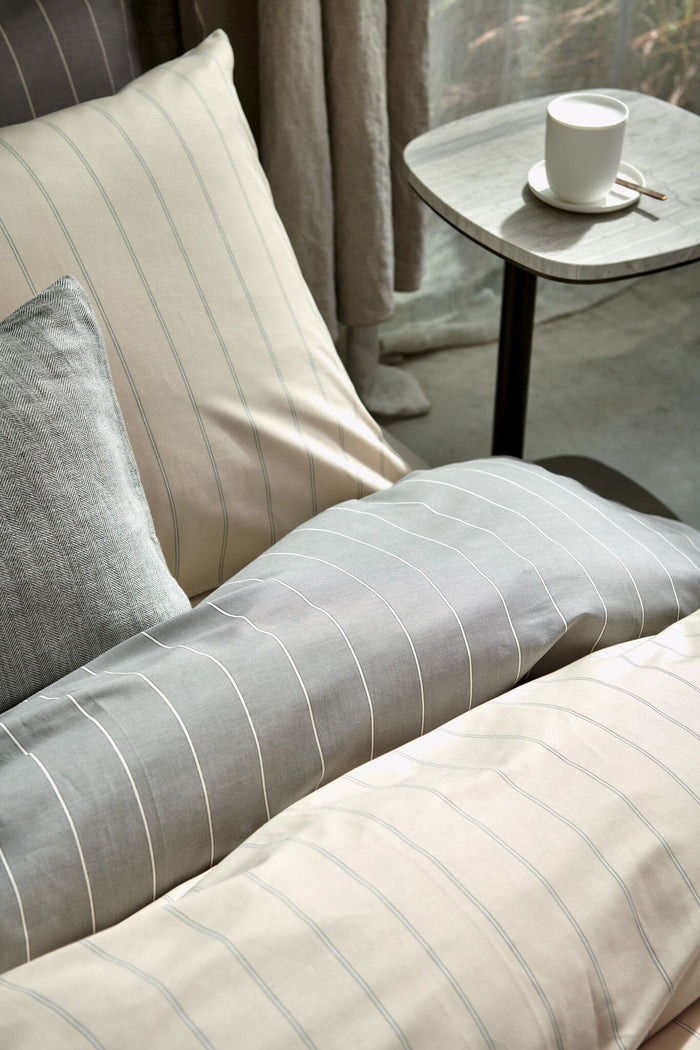 Dekbedovertrek Home Puglia Grey | 140 x 200|220 cm | Grijs | Katoen