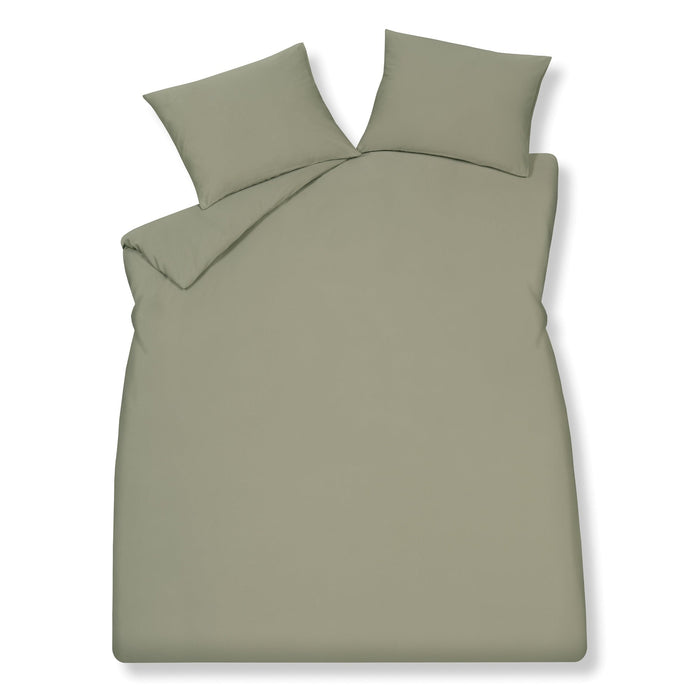 Pure 84 Dekbedovertrek Thyme | 140 x 200|220 cm | Groen | Satijnkatoen