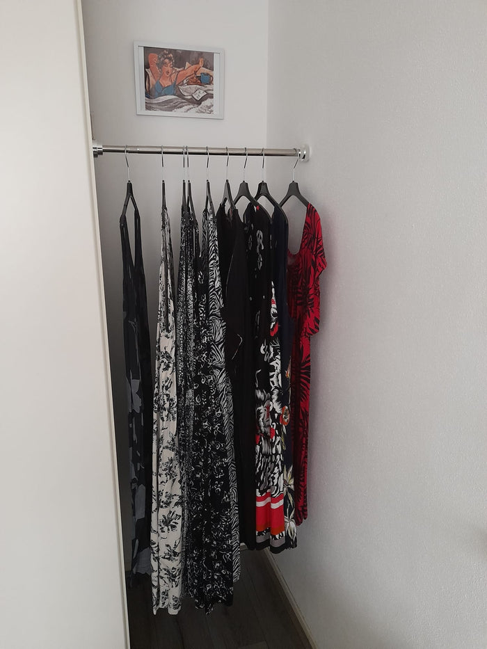 XIVADA Kledingstang Vigo - Zonder boren - Verstelbaar - Zilver