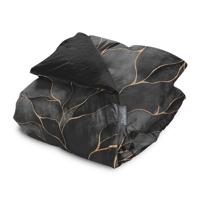 Eleganzzz Dekbedovertrek Micropercal Golden Currents - grey