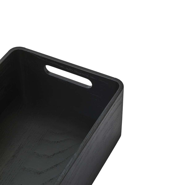 Opbergbox Rechthoek Cole Black | Zwart | Hout