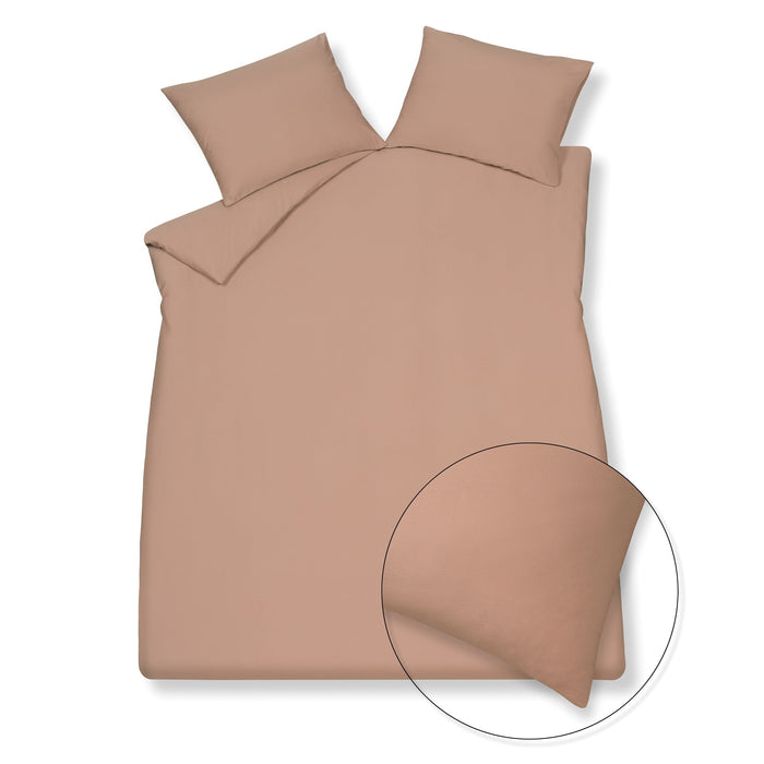 Pure 84 Dekbedovertrek Rose Dawn | 200 x 200|220 cm | Bruin | Roze