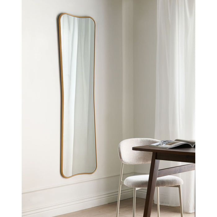 Beliani - BRIEUC - Wandspiegel - Goud - Hout