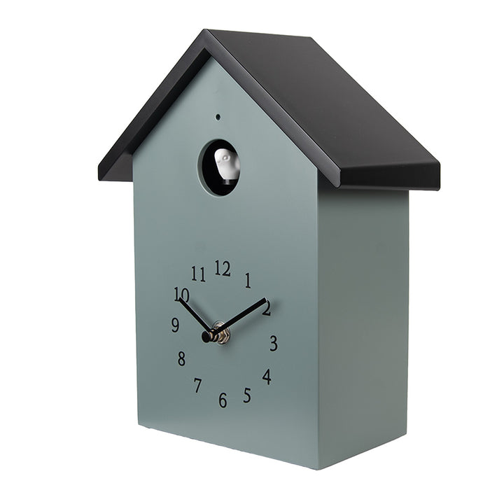 Clayre & Eef Koekoeksklok 20x10x26 cm Groen Kunststof