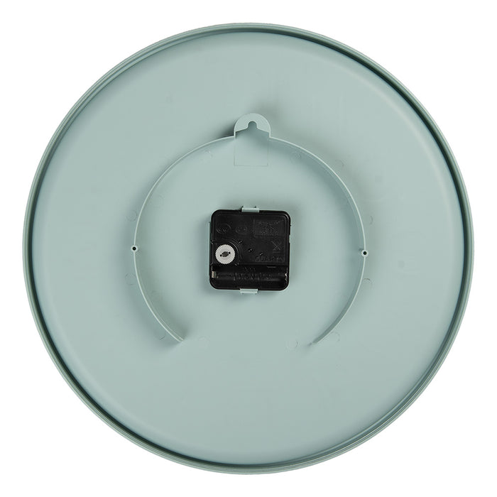 Gabriël Wandklok Ø 32x4 cm Blauw Kunststof