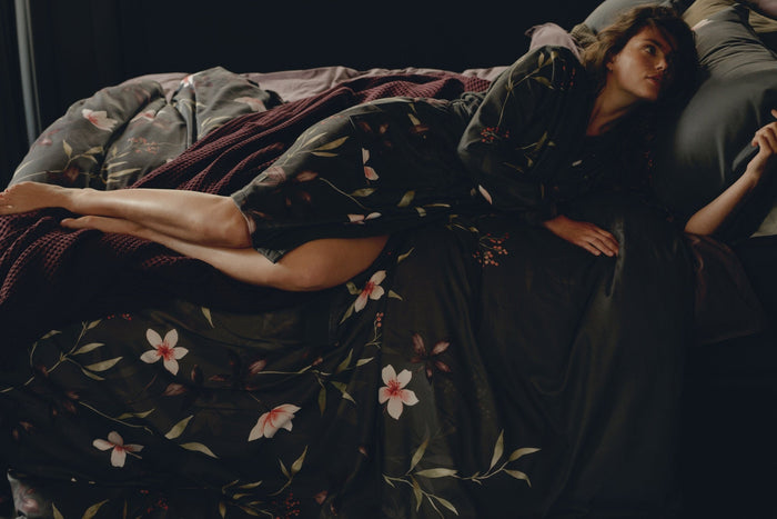 Home Pique Sprei Winetasting | 160 x 250 cm | Rood | Paars | Katoen