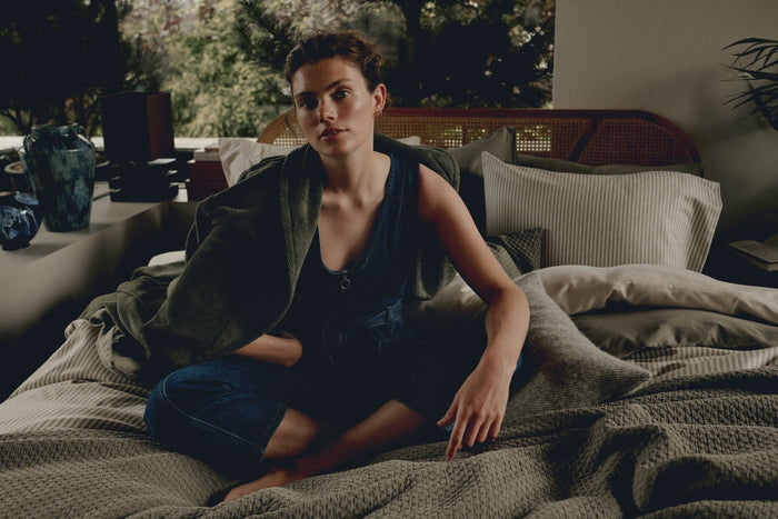 Pure 82 Sprei Thyme | 180 x 260 cm | Groen | Katoen