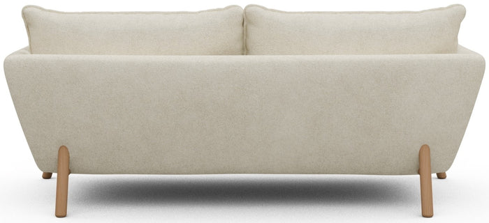 Kragelund Hasle 2-zits Bank Gebroken Wit Bouclé | Eiken