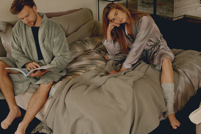 Pure 82 Sprei Thyme | 180 x 260 cm | Groen | Katoen