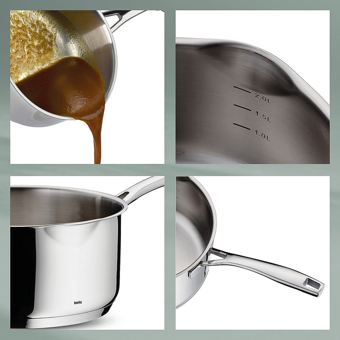 Steelpan RVS, 0,6 L - Kela | Flavoria