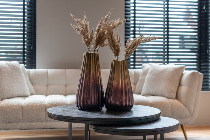 Richmond Interiors Huxley Bankstel Wit Bouclé