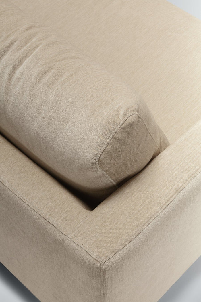 Sits Britt 3-Zits Bank + Chaiselongue Natur