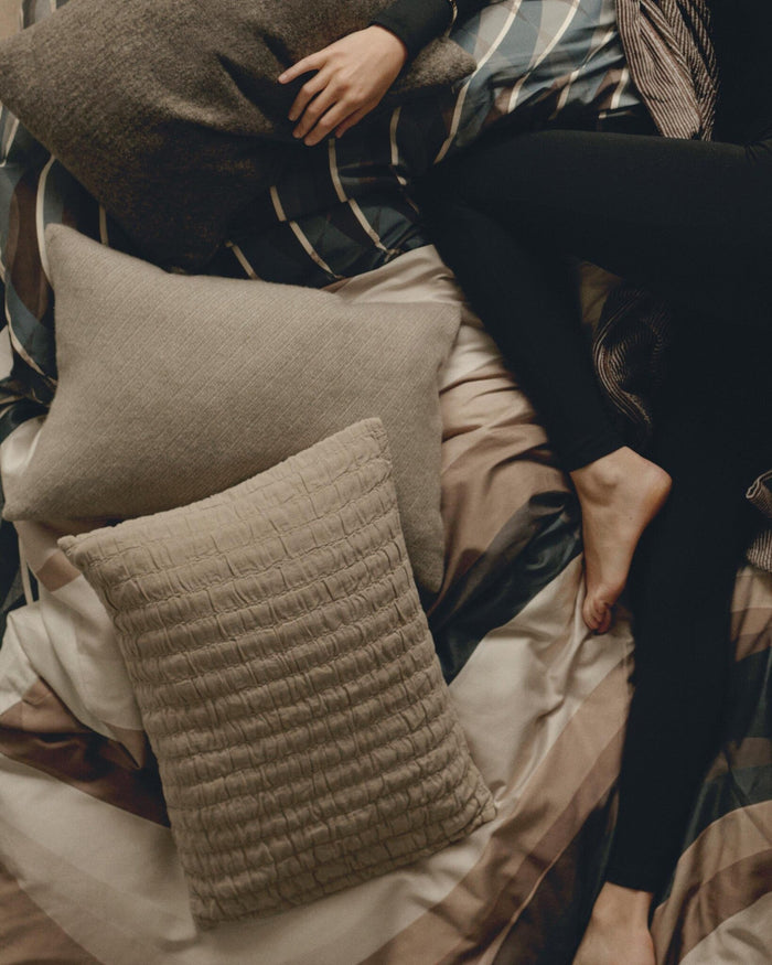 Pure 64 Kussensloop Linen | 60 x 70 cm | Beige | Bruin | Katoen