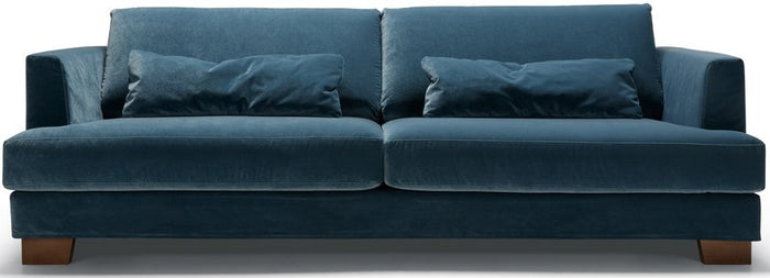 Sits Brandon Velvet Navy Blauw 3-zits Bank