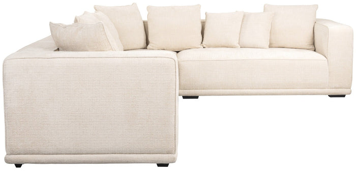 Richmond Interiors Lusso Beige Chenille Hoekbank