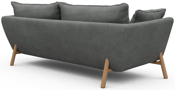 Kragelund Hasle 3-zits Bank Grijs Bouclé | Eiken