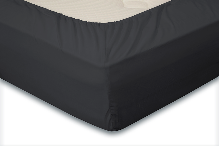 Eleganzzz Hoeslaken Katoen Perkal 35cm Hoekhoogte - antraciet