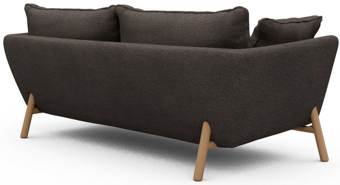 Kragelund Hasle 2-zits Bank Taupe Bouclé | Eiken