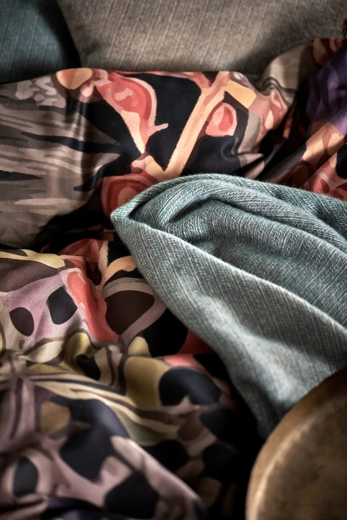 Home Benevento Plaid Pearl Blue | 130 x 220 cm | Blauw | Katoen | Wol